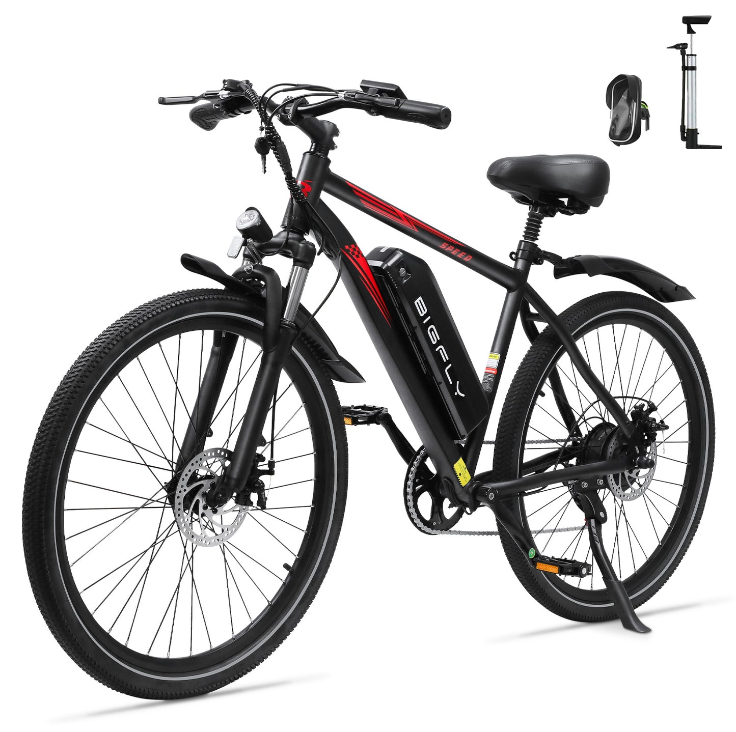 Bigfly BK15 Max 250w Rear Drive Motor 36V 12Ah Battery Mountain Off-Road Electric Bike