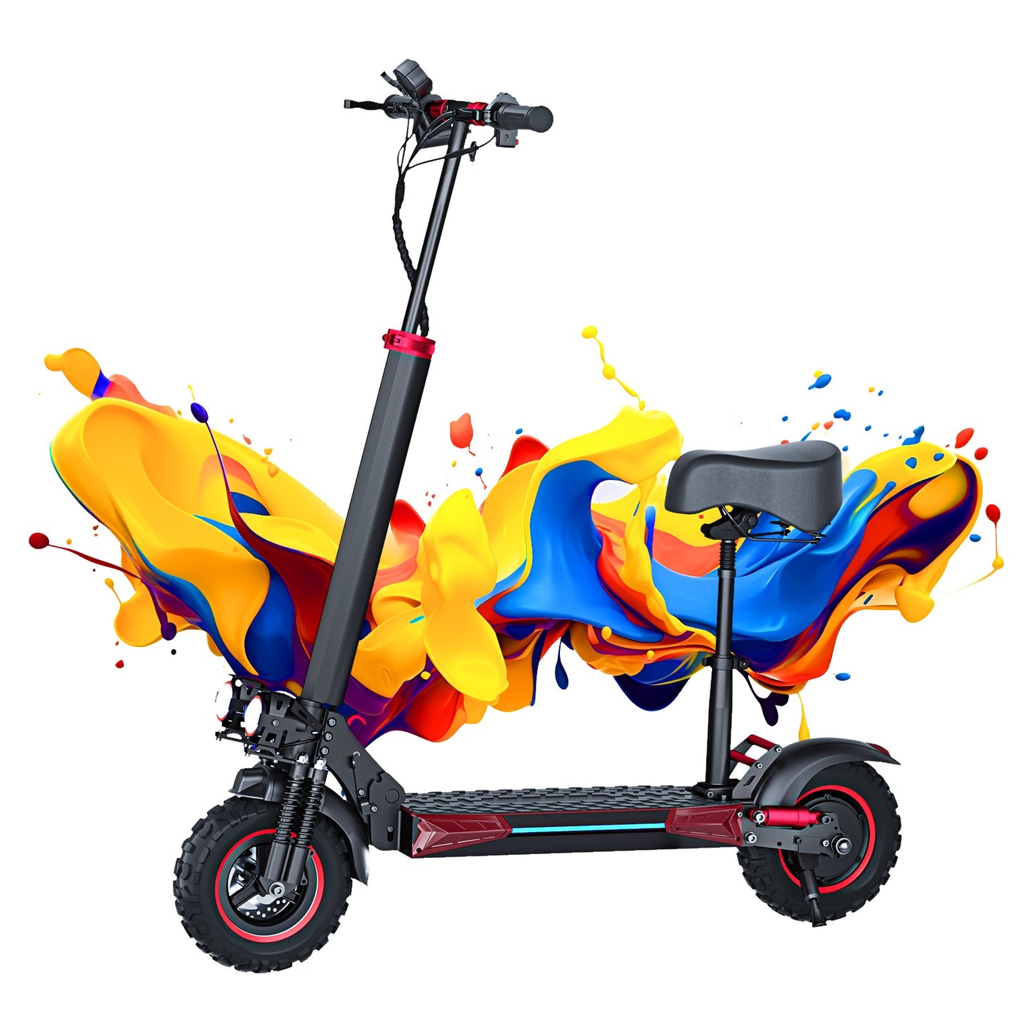 Bigfly J11 Max 48V 18Ah battery with 1200W power for rear wheel hub motor,Electric Scooter